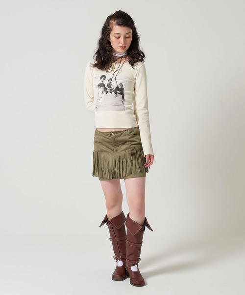 QUEEN ヘンリーネックTシャツ TINA：JOJUN TINA：JOJUN tシャツ QUEEN ヘンリーネックTシャツ レディース