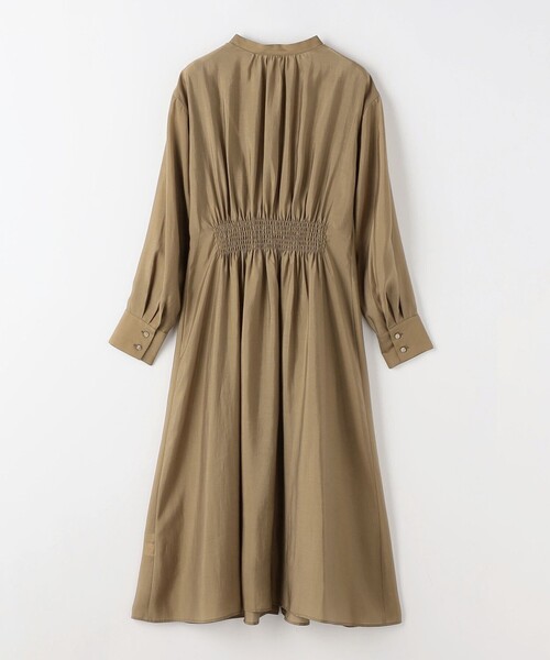 green label relaxing(グリーンレーベルリラクシング)の「カッセン ウエスト タック ロングスリーブ ワンピース(ワンピース・レディース・その他1/ネイビー/ベージュ・FREE)」の14枚目の写真