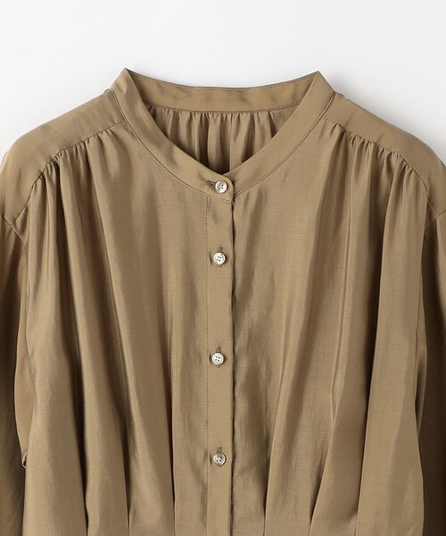 green label relaxing(グリーンレーベルリラクシング)の「カッセン ウエスト タック ロングスリーブ ワンピース(ワンピース・レディース・その他1/ネイビー/ベージュ・FREE)」の15枚目の写真