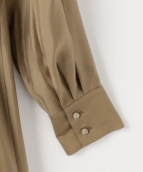 green label relaxing(グリーンレーベルリラクシング)の「カッセン ウエスト タック ロングスリーブ ワンピース(ワンピース・レディース・その他1/ネイビー/ベージュ・FREE)」の16枚目の写真