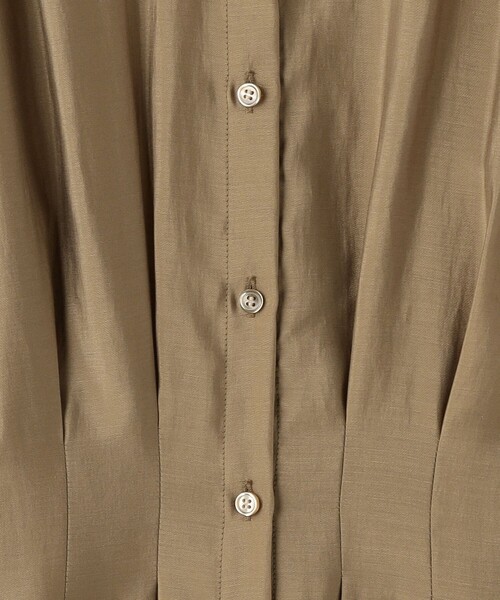 green label relaxing(グリーンレーベルリラクシング)の「カッセン ウエスト タック ロングスリーブ ワンピース(ワンピース・レディース・その他1/ネイビー/ベージュ・FREE)」の18枚目の写真