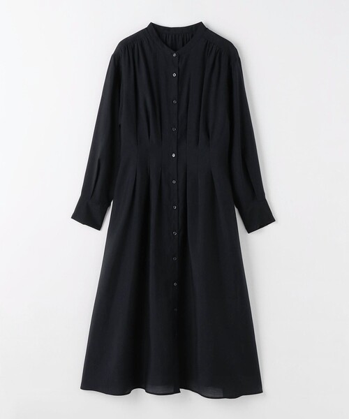 green label relaxing(グリーンレーベルリラクシング)の「カッセン ウエスト タック ロングスリーブ ワンピース(ワンピース・レディース・その他1/ネイビー/ベージュ・FREE)」の21枚目の写真