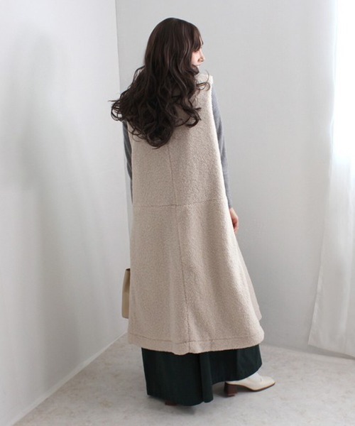 セール】ボアロングベスト（ベスト）｜Emma（SELECT LEVERY）（エマ