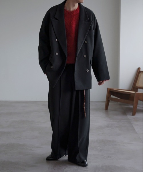 ◇匿名配送◇スコットランド caithness ムーンドロップ ウエイト メルトンワイドバギースラックス（スラックス）｜epnok