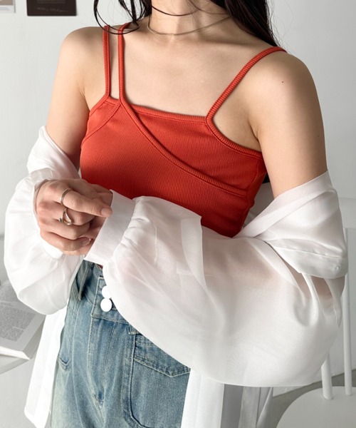 セール】カップ付きレイヤードキャミ（キャミソール）｜CLEA（クレア