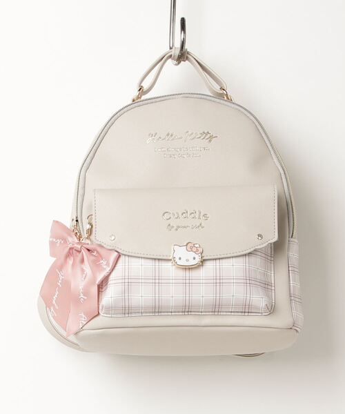 サンリオ リボン付 チェック ミニDパック(バックパック/リュック)|sanrio(サンリオ) サンリオ リボン付 チェック ミニDパック(バックパック/リュック)|sanrio(サンリオ)
