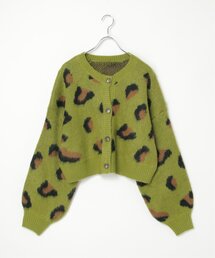 ヒョウ柄ショートガーディガン