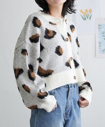 ヒョウ柄ショートガーディガン