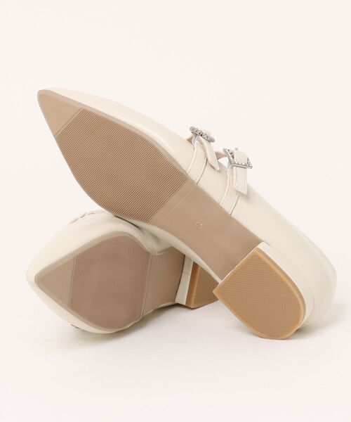 sesenta（セセンタ）の「【sesenta】ベルト付きポインテッドトゥパンプス（パンプス・レディース・ブラック/アイボリー・M/L/LL/S）」の4枚目の写真