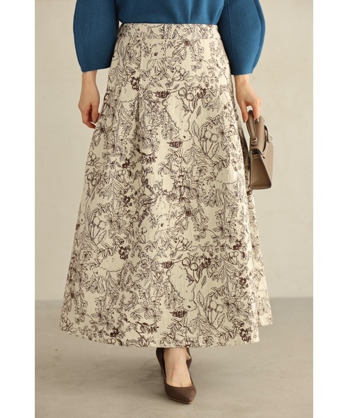 森に潜むウサギのタックジャガードロングスカート（スカート）｜CAWAII（カワイイ）