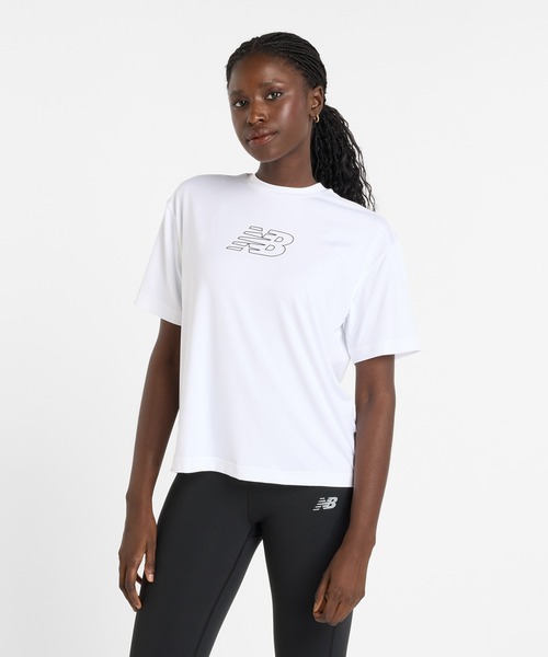 NEW BALANCE M S.O グラフィックショートスリーブ TRY 国内発送 New Balance tシャツ Athletics ランニンググラフィックショート
