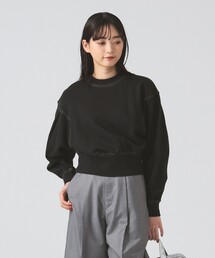 スウェット タックスリーブ クルーネック