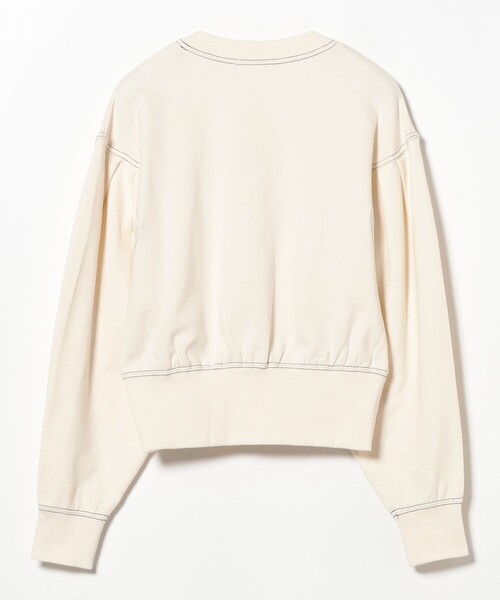 Ray BEAMS（レイビームス）の「スウェット タックスリーブ クルーネック（スウェット・レディース・オフホワイト/ブラック・ONE SIZE）」の21枚目の写真