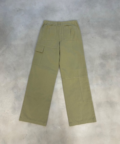 SHAGGIE（シャギー）の「ワンウォッシュルーズバギーカーゴパンツ（カーゴパンツ・レディース・カーキ/ベージュ/チャコールグレー・MEDIUM/SMALL）」の14枚目の写真