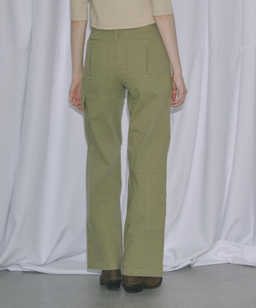 SHAGGIE（シャギー）の「ワンウォッシュルーズバギーカーゴパンツ（カーゴパンツ・レディース・カーキ/ベージュ/チャコールグレー・MEDIUM/SMALL）」の17枚目の写真