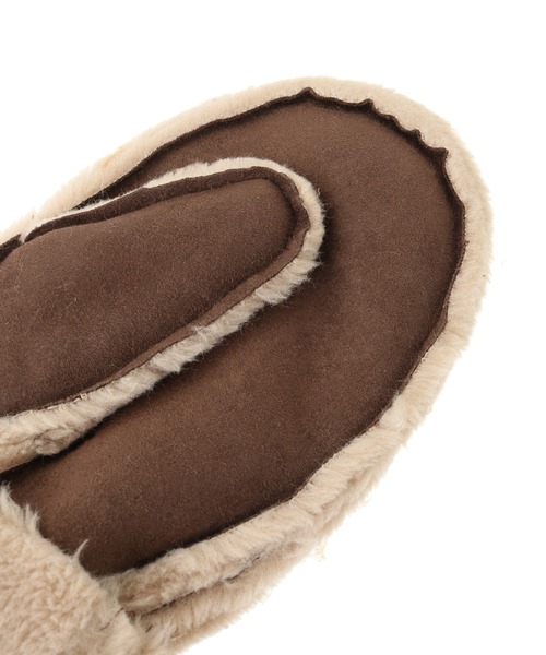 Green　Parks（グリーンパークス）の「・ムートングローブ（ネックウォーマー/スヌード・レディース・ブラウン/キャメル・FREE）」の6枚目の写真