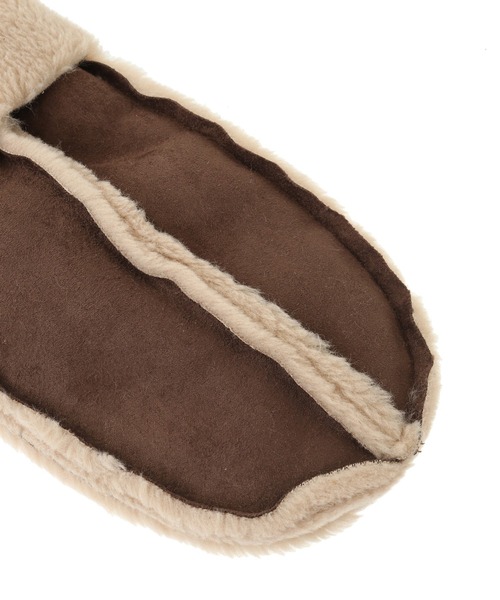 Green　Parks（グリーンパークス）の「・ムートングローブ（ネックウォーマー/スヌード・レディース・ブラウン/キャメル・FREE）」の7枚目の写真