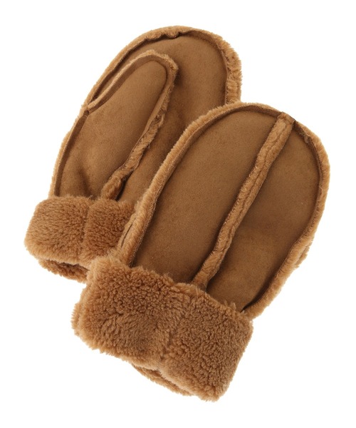 Green　Parks（グリーンパークス）の「・ムートングローブ（ネックウォーマー/スヌード・レディース・ブラウン/キャメル・FREE）」の9枚目の写真