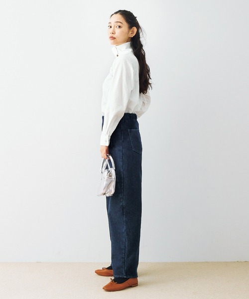 and myera（アンド マイラ）の「ａｎｄ　ｍｙｅｒａ　タートルネックなトップス（Tシャツ/カットソー・レディース・ホワイト/ブルー/ブラック・M/L/LL/S）」の17枚目の写真