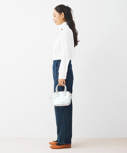 and myera（アンド マイラ）の「ａｎｄ　ｍｙｅｒａ　タートルネックなトップス（Tシャツ/カットソー・レディース・ホワイト/ブルー/ブラック・M/L/LL/S）」の18枚目の写真