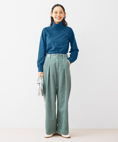 and myera（アンド マイラ）の「ａｎｄ　ｍｙｅｒａ　タートルネックなトップス（Tシャツ/カットソー・レディース・ホワイト/ブルー/ブラック・M/L/LL/S）」の20枚目の写真