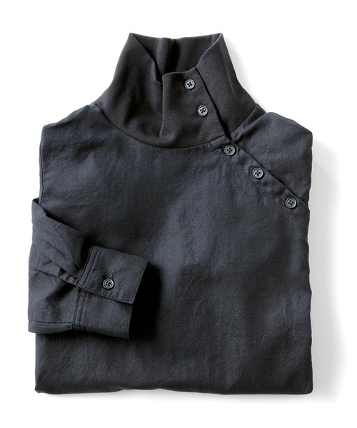 and myera（アンド マイラ）の「ａｎｄ　ｍｙｅｒａ　タートルネックなトップス（Tシャツ/カットソー・レディース・ホワイト/ブルー/ブラック・M/L/LL/S）」の12枚目の写真