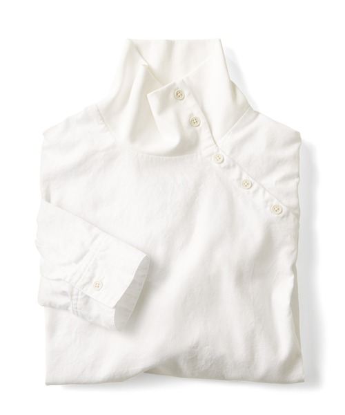 and myera（アンド マイラ）の「ａｎｄ　ｍｙｅｒａ　タートルネックなトップス（Tシャツ/カットソー・レディース・ホワイト/ブルー/ブラック・M/L/LL/S）」の14枚目の写真