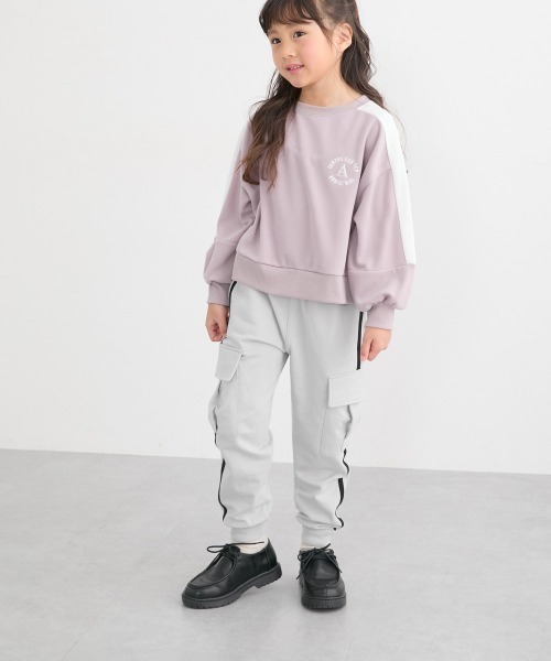 QUNTSTYLE（キュントスタイル）の「サイドラインカーゴパンツ（カーゴパンツ・キッズ・グレー系/ブラック・140/130/120/110/160/150）」の3枚目の写真