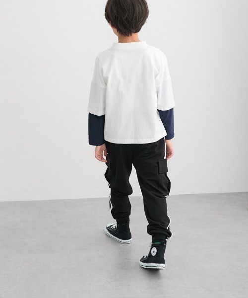 QUNTSTYLE（キュントスタイル）の「サイドラインカーゴパンツ（カーゴパンツ・キッズ・グレー系/ブラック・140/130/120/110/160/150）」の8枚目の写真