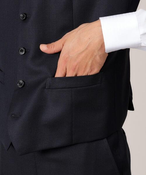 TAKEO KIKUCHI（タケオキクチ）の「【DORMEUIL AMADEUS365】ダイアゴナル柄 ベスト /3ピース対応（スーツベスト・メンズ・グレー/ブルー系その他・02/03/04）」の17枚目の写真