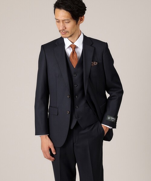 TAKEO KIKUCHI（タケオキクチ）の「【DORMEUIL AMADEUS365】ダイアゴナル柄 ベスト /3ピース対応（スーツベスト・メンズ・グレー/ブルー系その他・02/03/04）」の20枚目の写真