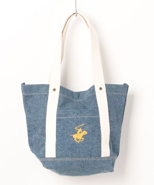 セール】【BEVERLY HILLS POLO CLUB】デニムトートバッグ セール】【BEVERLY HILLS POLO CLUB】デニムトートバッグ