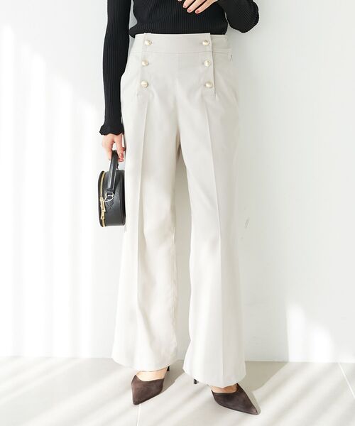 le.coeur blanc（ルクールブラン）の「ツイルストレッチマリンパンツ（その他パンツ・レディース・ブルー/グレイッシュベージュ/ネイビー/ベージュ・38/36）」の11枚目の写真