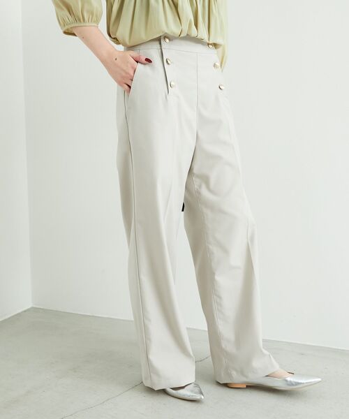 le.coeur blanc（ルクールブラン）の「ツイルストレッチマリンパンツ（その他パンツ・レディース・ブルー/グレイッシュベージュ/ネイビー/ベージュ・38/36）」の17枚目の写真