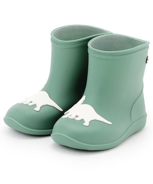 petit main（プティマイン）の「モチーフレインブーツ（レインシューズ・キッズ・ネイビー/ラベンダー/グリーン/チェリーピンク・15cm/16cm/17cm/14cm）」の2枚目の写真