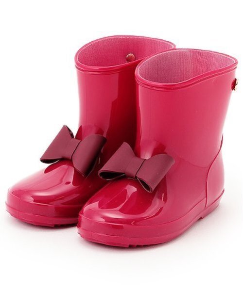 petit main（プティマイン）の「モチーフレインブーツ（レインシューズ・キッズ・ネイビー/ラベンダー/グリーン/チェリーピンク・15cm/16cm/17cm/14cm）」の4枚目の写真