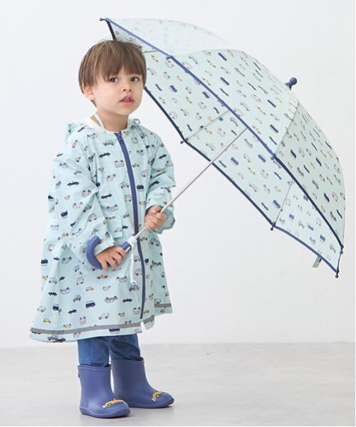 petit main（プティマイン）の「モチーフレインブーツ（レインシューズ・キッズ・ネイビー/ラベンダー/グリーン/チェリーピンク・15cm/16cm/17cm/14cm）」の5枚目の写真