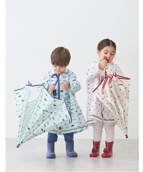 petit main（プティマイン）の「モチーフレインブーツ（レインシューズ・キッズ・ネイビー/ラベンダー/グリーン/チェリーピンク・15cm/16cm/17cm/14cm）」の8枚目の写真