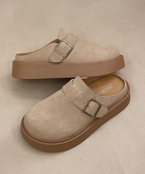 SHEPP(シープ)の「厚底ベルトクロッグシューズ(その他シューズ・レディース・ブラウン/ベージュ・L/M/S)」の12枚目の写真