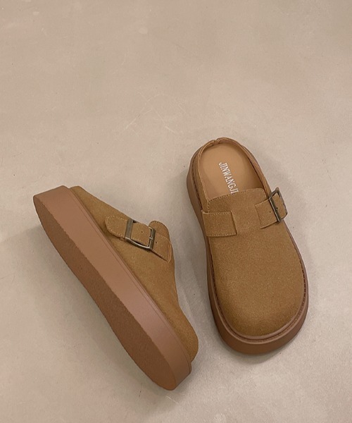 SHEPP(シープ)の「厚底ベルトクロッグシューズ(その他シューズ・レディース・ブラウン/ベージュ・L/M/S)」の5枚目の写真