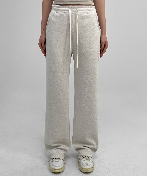 BLACKUP（ブラックアップ）の「[MADE] ビエントワイドバンディングパンツ（スウェットパンツ・レディース・グレー/オートミール/ブラック・L-Long/L-Short/M-Long/M-Short/S-Long/S-Short）」の3枚目の写真