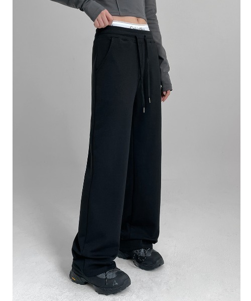 BLACKUP（ブラックアップ）の「[MADE] ビエントワイドバンディングパンツ（スウェットパンツ・レディース・グレー/オートミール/ブラック・L-Long/L-Short/M-Long/M-Short/S-Long/S-Short）」の16枚目の写真