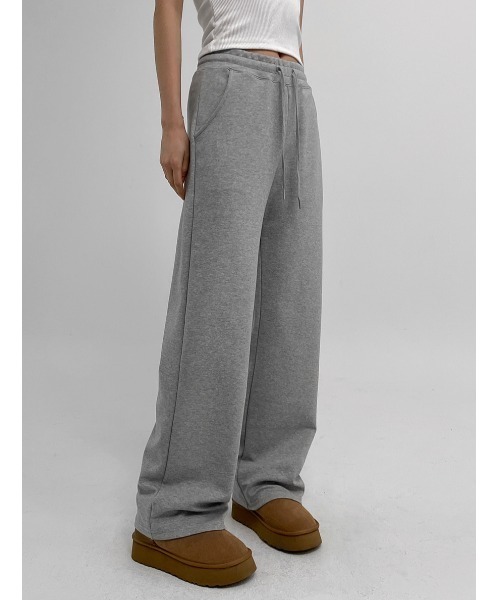 BLACKUP（ブラックアップ）の「[MADE] ビエントワイドバンディングパンツ（スウェットパンツ・レディース・グレー/オートミール/ブラック・L-Long/L-Short/M-Long/M-Short/S-Long/S-Short）」の8枚目の写真