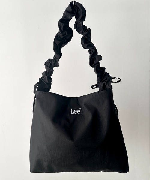 Lee/リー ロゴ刺繍 シャーリングショルダーバッグ/ニュース