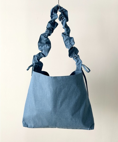 Lee/リー ロゴ刺繍 シャーリングショルダーバッグ/ニュース