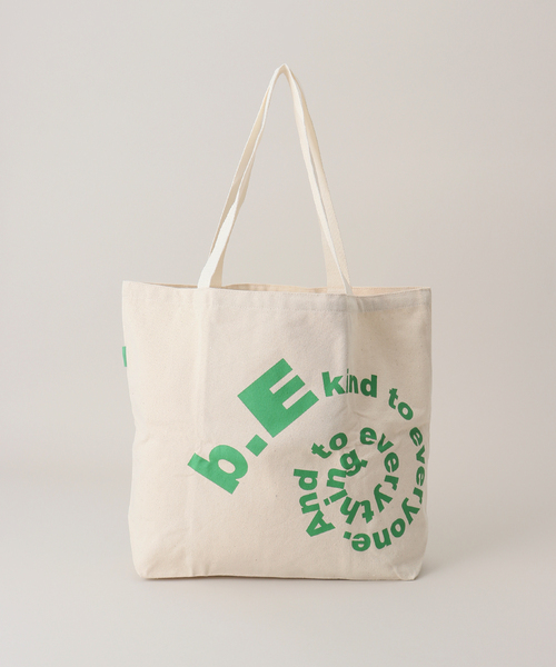 Oriens JOURNAL STANDARD（オリエンス ジャーナルスタンダード）の「【b.Eautiful/ビューティフル】 b.E kind Tote C008- AC-003, 4（トートバッグ・レディース・グリーン/アイボリー・FREE）」の4枚目の写真