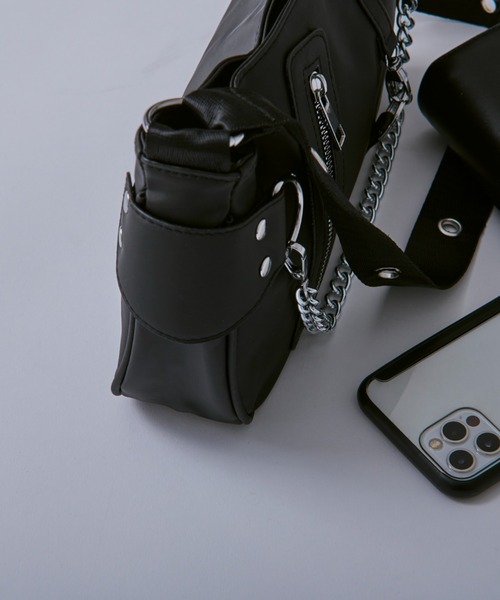 【新品タグ付き】Ellno Loset ２WAYシルバーバックルブルゾン Ellno Loset ブルゾン アウター 2WAYシルバーバックルブルゾン