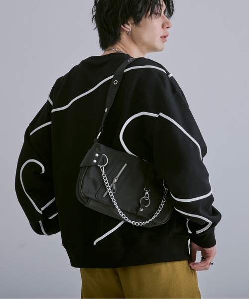 【新品タグ付き】Ellno Loset ２WAYシルバーバックルブルゾン Ellno Loset ブルゾン アウター 2WAYシルバーバックルブルゾン