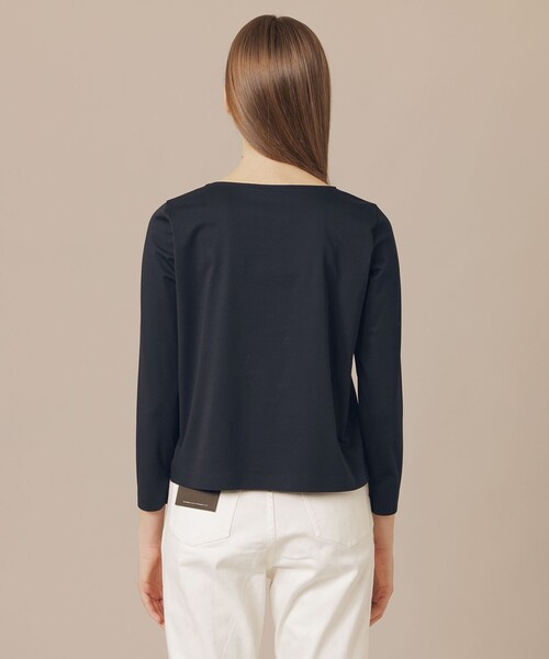 MACKINTOSH LONDON(マッキントッシュ ロンドン)の「プレーティング天竺プルオーバー(Tシャツ/カットソー・レディース・ネイビー/オフホワイト・40/38)」の7枚目の写真