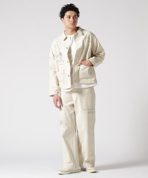 schott ペイントバックサテンベイカートトラウザー schott（ショット）の「Schott/ショット/PAINT BACK STAIN BAKER